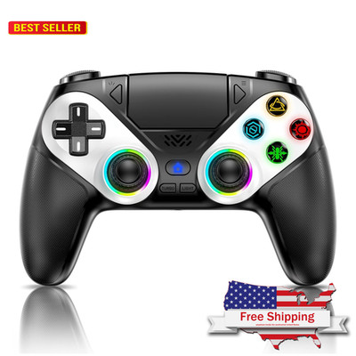 Gamrombo LED Wireless Controller for PS5, Compatible with PS5 Pro/Slim/PC, Dual