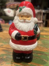 Vintage JSNY Plastic Mini Blow Mold Santa Claus Christmas 5.25"