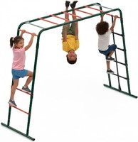 Plum Play Metal Monkey Bars Cargo Climbing Net Frame Up to 3Users At a Time 50kg