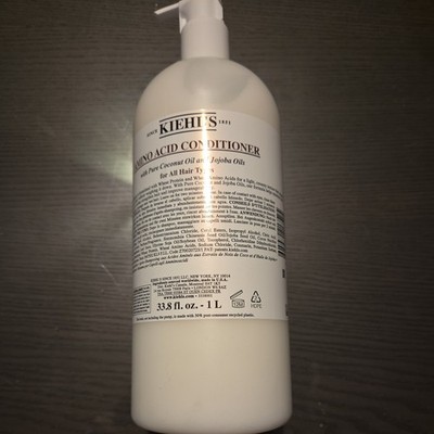 Kiehl's Amino Acid Conditioner with pure Coconut &Jojoba oil 33.8 oz -Liter NEW