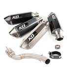 51mm Muffler Silencers Tip Mid Exhaust Link Pipe Modified For Duke 200 2020-2023