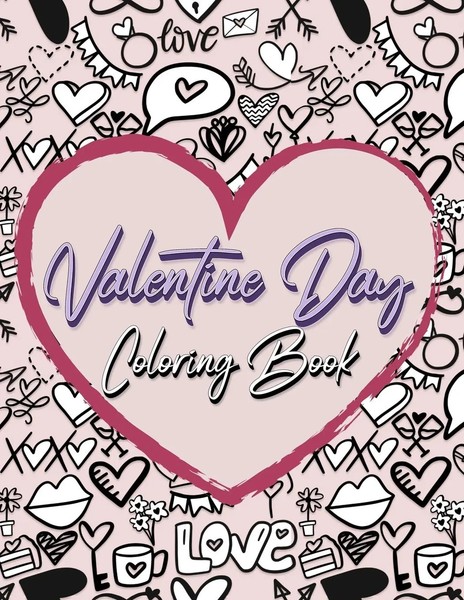 Valentine Day Coloring Book | Coloring Book Happy Hour | Taschenbuch | Englisch-image