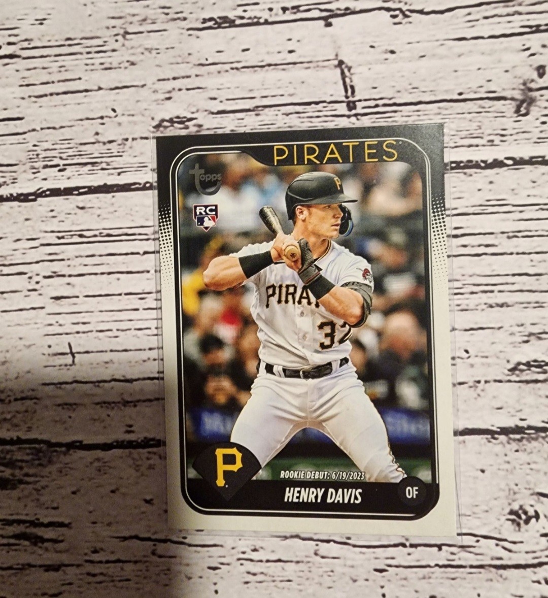 2024 Topps Update Henry Davis Rookie Debut Vintage Stock Parallel SP /99 Pirates