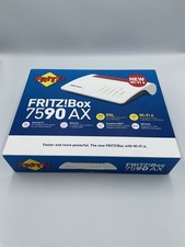 FRITZ Box 7590 AX V2 Wi-Fi 6 DSL Modem Router with Gigabit LAN   Factory Sealed