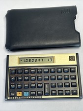 Hewlett Packard HP 12C Financial Calculator Case Made in USA - Works Great