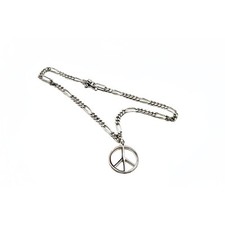 Unisex Vintage 11" Solid ankle chain bra. Double clasp 925 Sterl. Silver 3.5 mm 