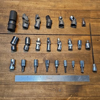 Mechanics Sockets VINTAGE Tools ¼ ⅜ ½ Drive Knuckle Sockets & Drivers ☆USA