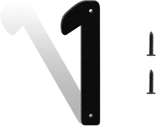 3-Inch Black Metal Modern House Numbers for Outside,Address Numbers for House,Wi