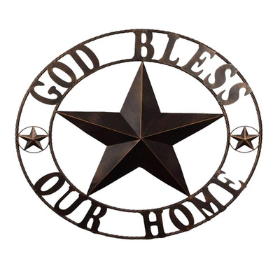 Ontrip 32 Metal Barn Star Wall Decor Rustic Western Lone Star Metal Wall Art