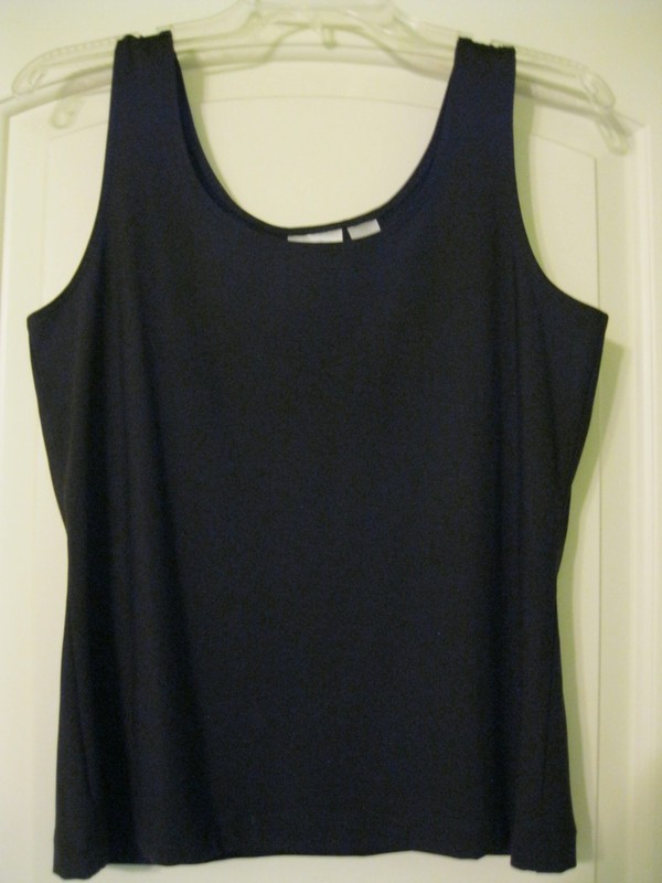 Chico's, 1, Sleeveless Black Stretch Tank Top