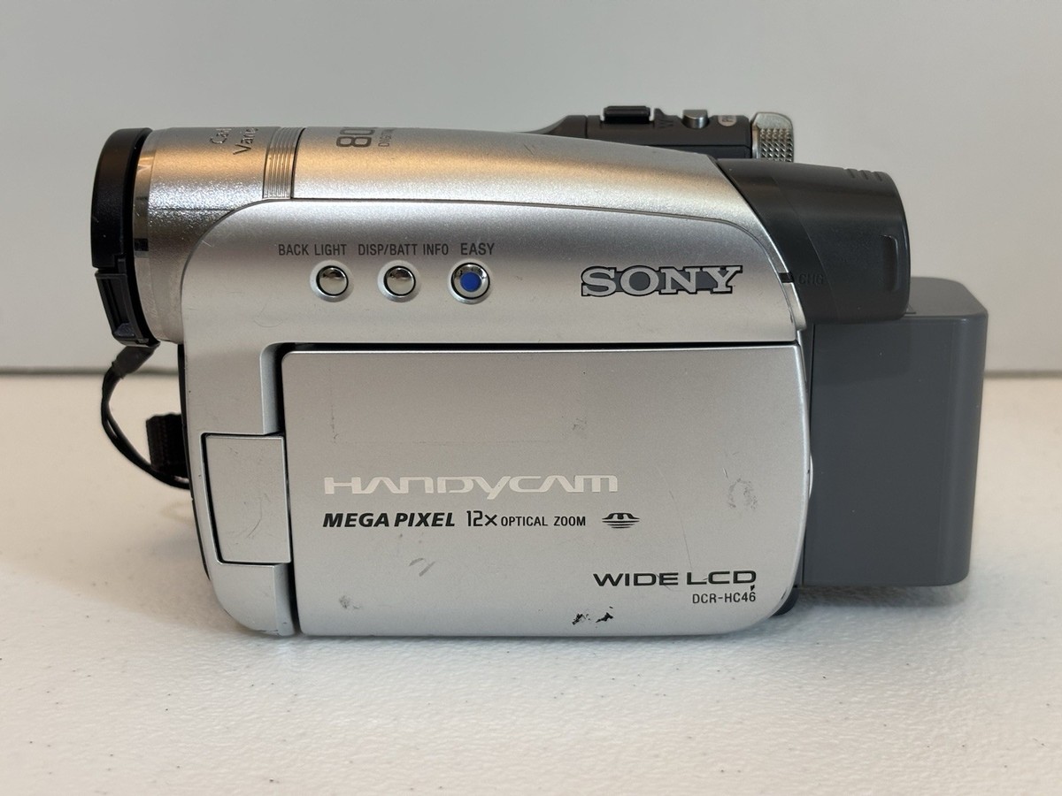 Sony Handycam DCR-HC46 Mini DV Camcorder. Powers On. For Parts