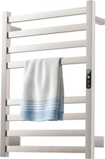 Brushed 8-Bar Electric Towel Warmer Rack 28" Wall Mount R011