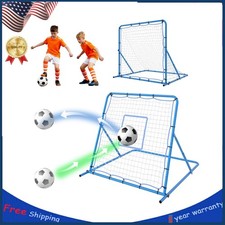 Soccer Rebounder Net Soccer Goal Adjustable Angle Portable Soccer Training Net