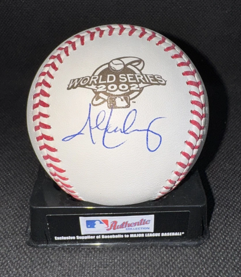 JOHN LACKEY signed 2002 World Series Baseball ANAHEIM ANGELS w/ COA JSA WITNESS - Image 4 of 4