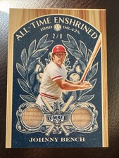 Johnny Bench 2025 Leaf Lumber All-time Enshrined Game Used Cincinnati Reds HOF
