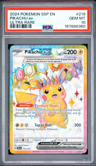 Pikachu ex #219 (Surging Sparks (2024))