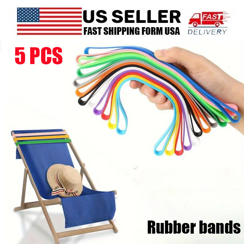 Bands For Cruise Chairs Beach Clips Holder Silicone Flexible