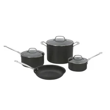 Cuisinart Chef's Classic Cookware Set 7-Pc Hard anodized QuanTanium 66-7P1 NIB