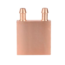 Pure Copper Water Cooling Block, 40 * 40 * 10Mm/ 1.57 * 1.57 * 0.39 Inch Liquid