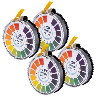 Universal pH Teststreifen 0-14 für Wasser, Boden, Lösungen 4er Pack