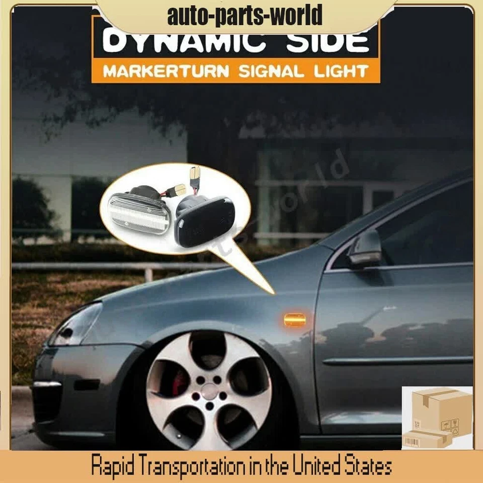 2Pcs LED Turn Signal Light Clear Fits For Camry Corolla Hilux Prius RAV4 RX300 Foto 4 de 4