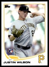 2013 Topps Justin Wilson Rookie Pittsburgh Pirates #481