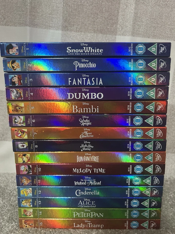 Disney Classics Complete Dvd Collection 1-56 Shiny Slip Covers. ALL SEALED. - Image 3 of 4