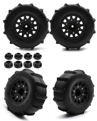 Rcarmumb 12mm/14mm Hex RC Wheels and Tires for 1/10 Slash 2WD 4×4 4wd,Arrm a ...