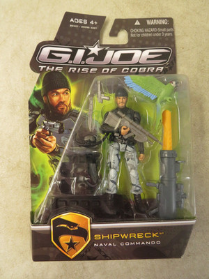 2009 G.I. Joe The Rise Of Cobra Shipwreck Naval Commando 4'' Figure MOC