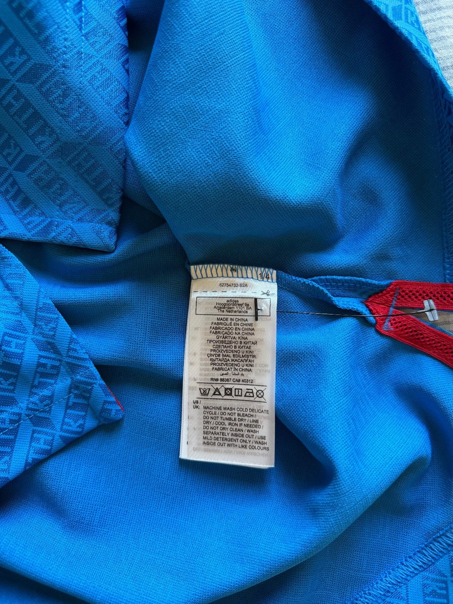 Kith x Adidas DHL Football Jersey - Size Large - Blue - JN3586