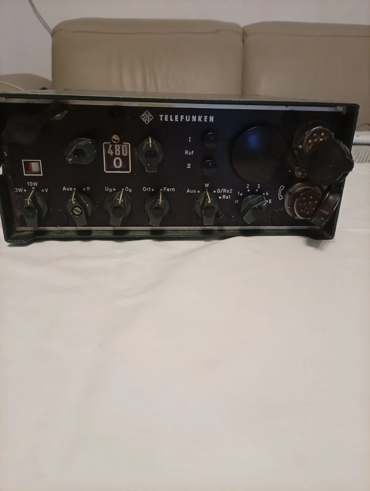 Alte Telefunken Sprechfunkgerät FuG 7b.1967. - Bild 2 von 4