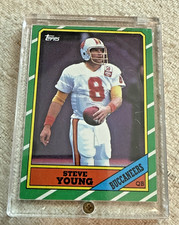 1986 Topps Football 49ers #374 Steve Young Rookie Card RC Clean Sharp NM-MINT. rookie card picture