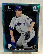 2016 Bowman Chrome Cal Quantrill 1st Bowman Sky Blue #BDC-20 Pre RC Rookie