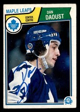 1983-84 O-Pee-Chee Dan Daoust #328 Autographed Signed Auto Maple Leafs Rookie