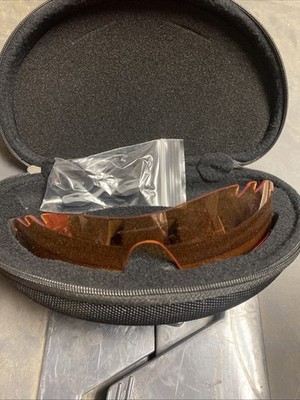 Oakley Radarlock Persimmon Orange Vented Lens In Case Nose Bridge Lot Vault