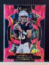 2025 Panini Select Drake Maye Concourse Pink Prizm Shock #80 PATRIOTS