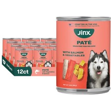 Jinx Premium Wet Dog Food Cans - Salmon Pate - 13 Ounce (Pack of 12)  5.03 per gallon