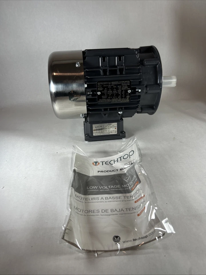 Techtop CB3-AL-TF-56C-4-B-D-1 Motor 1 HP 1750 RPM 3-PH 208-230/460 Volt Cobra - Image 2 of 4