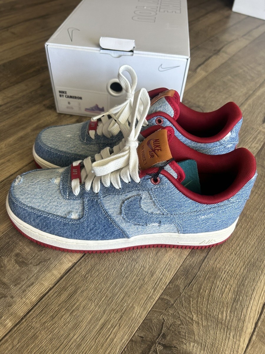 Levi's Nike Air Force 1 Size 8 Blue Denim | eBay Levi's Nike Air Force 1 Size 8 Blue Denim | eBay
