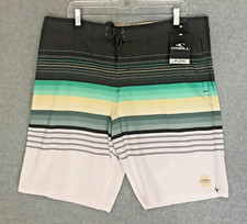 New O'NEILL Cruzers Boardshorts Mens 38 Multicolor Shorts Trunks HyperDry NWT