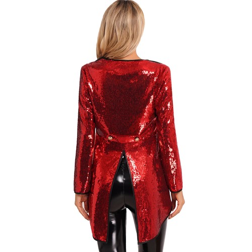 Damen Zirkus Kostüm Zirkusdirektor Frack Jacke Blazer Mantel Mütze Handschuhe - Bild 14 von 54
