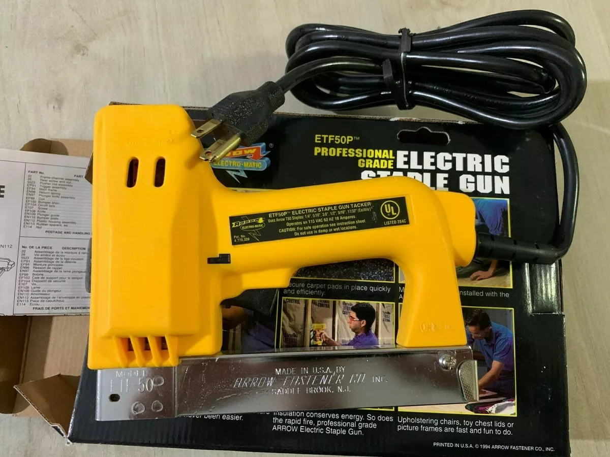 Arrow Electro Matic Electric Staple + Nail Gun ETF50PBN 125 Auction |  Auction Synergy