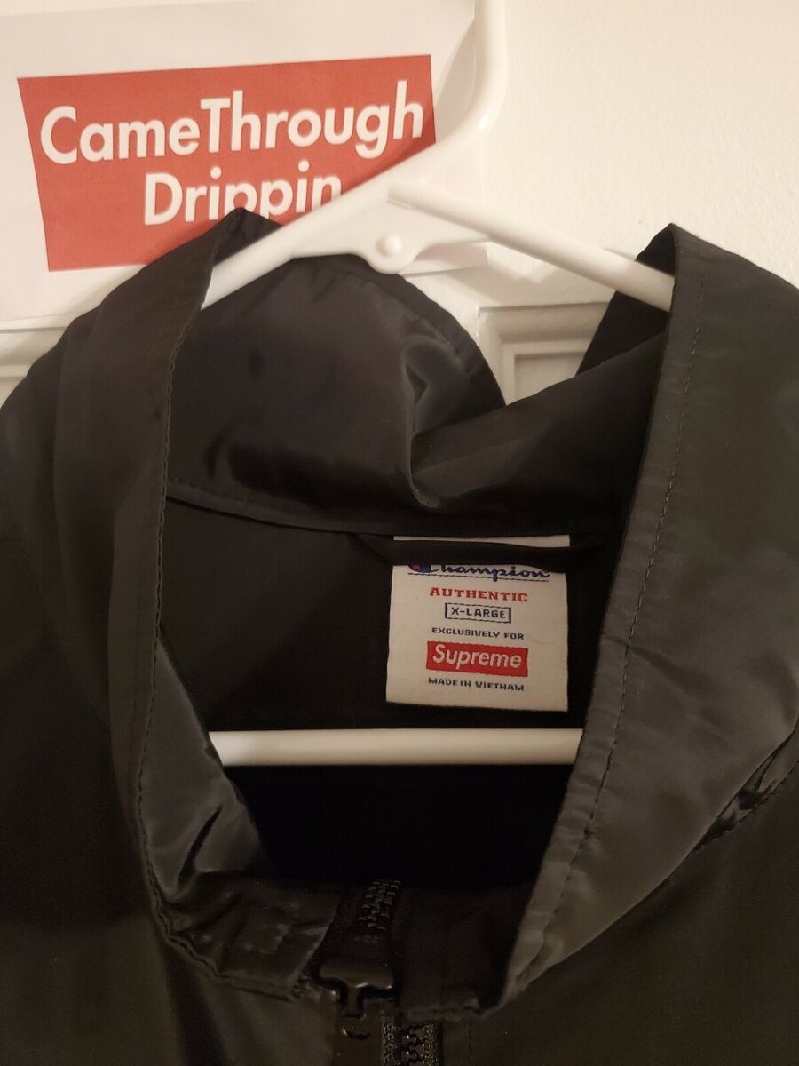 Supreme Champion Half-Zip Pullover Jacket Black Size XL Supreme Champion Half-Zip Pullover Jacket Black Size XL
