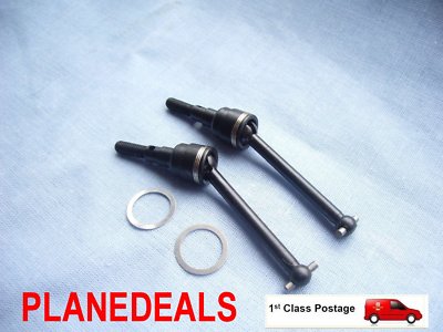 2 x VORDERE ANTRIEBSWELLEN CC01 CVD GEHÄRTETER STAHL 45mm RC Raupe 1/10 L19 V