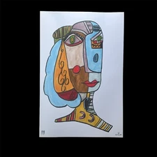 Abstract Art by Erick Elliott ( aka Erick the Architect ) FBZ Size: 18in x 12in