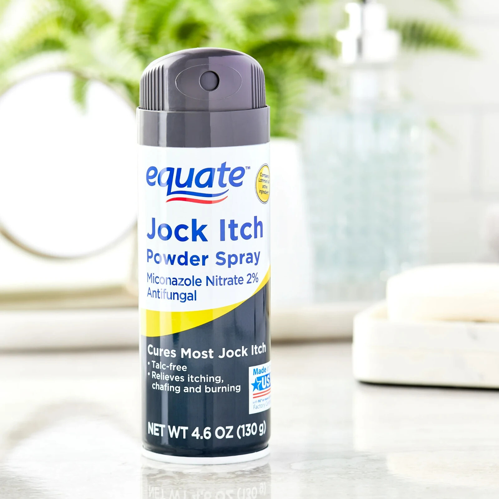 Equate Jock Itch Relief Powder Spray Antifungal, 4.6 oz