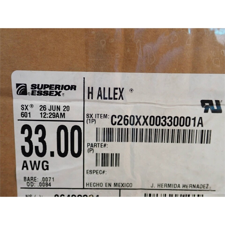 Superior Essex C260XX00330001A Wire, 8lb Spool, 33 AWG, Solid eBay