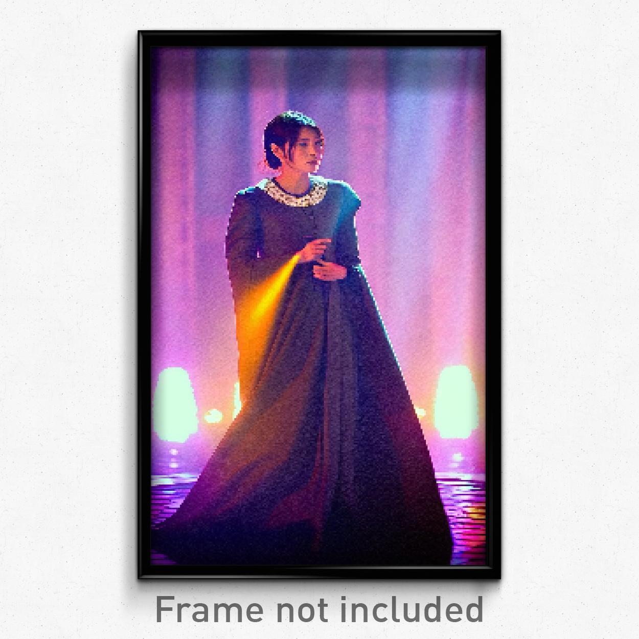 8 Bit Psychedelic Pixel Art Poster - Unknown Dais Trippy Video Game Print