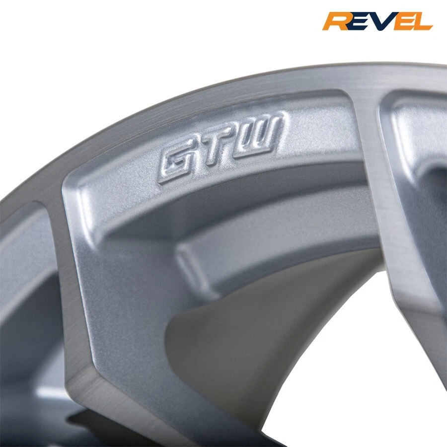 GTW Spyder 12" Matte Silver Golf Cart Wheels, 12x7, ET -.25, Set of 4 Rims Foto 4 de 4