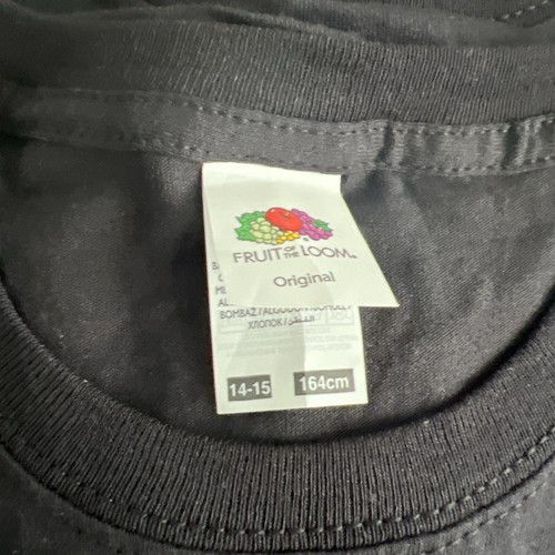 Paquete de 4 camisetas pesadas Fruit of the Loom para niños, negras, 14-15 - Imagen 8 de 8